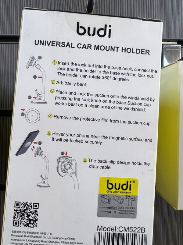 Budi Universal Car Mount + Magnetic Bracket Holder